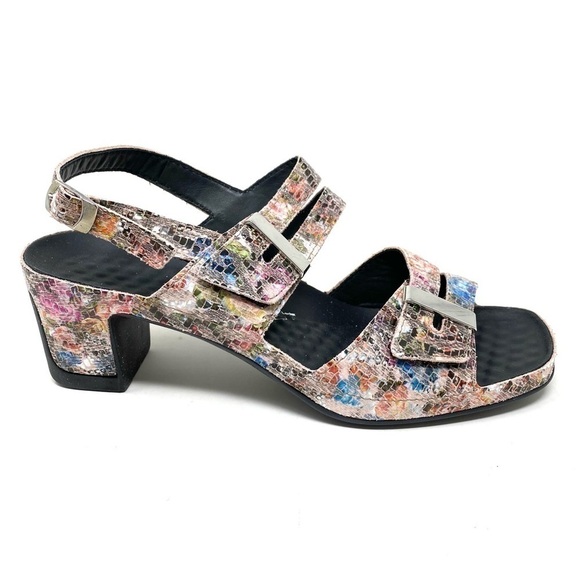 Vital 0506 Leather Dress Slingback Sandals Ethno Natur - Picture 1 of 7